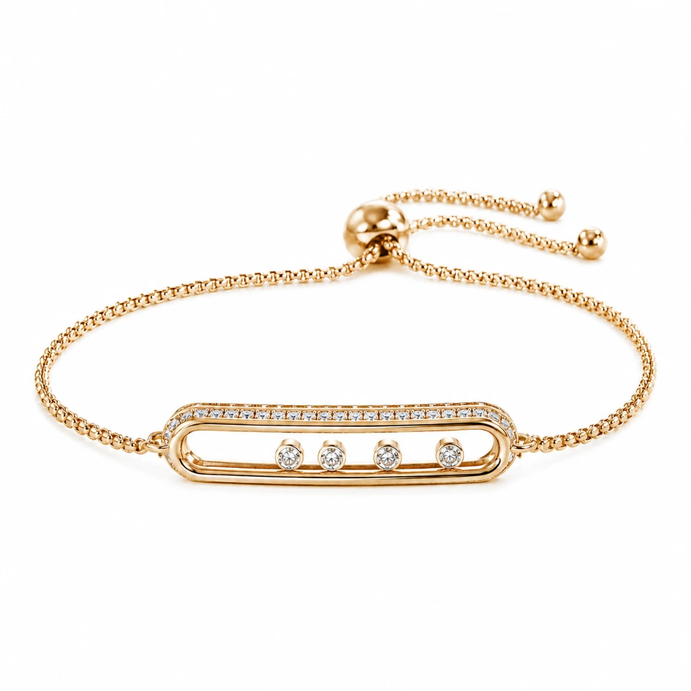 The Emerald Line Tennis — 11 emerald cut 0,30 ct + 11 round 0,12 ct (±4,60 ct) · Tennis 17 cm · Emas putih 18K