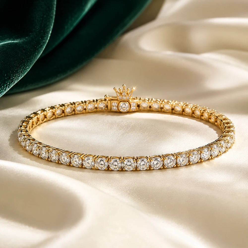 The Crown Tennis Bracelet