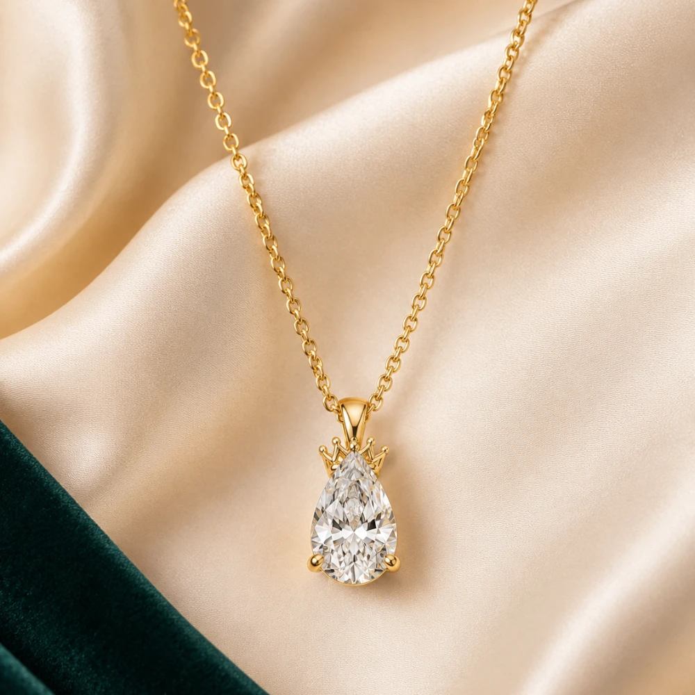 The Pear Crown Drop — Pear · Cakar Crown · Emas Kuning 18K