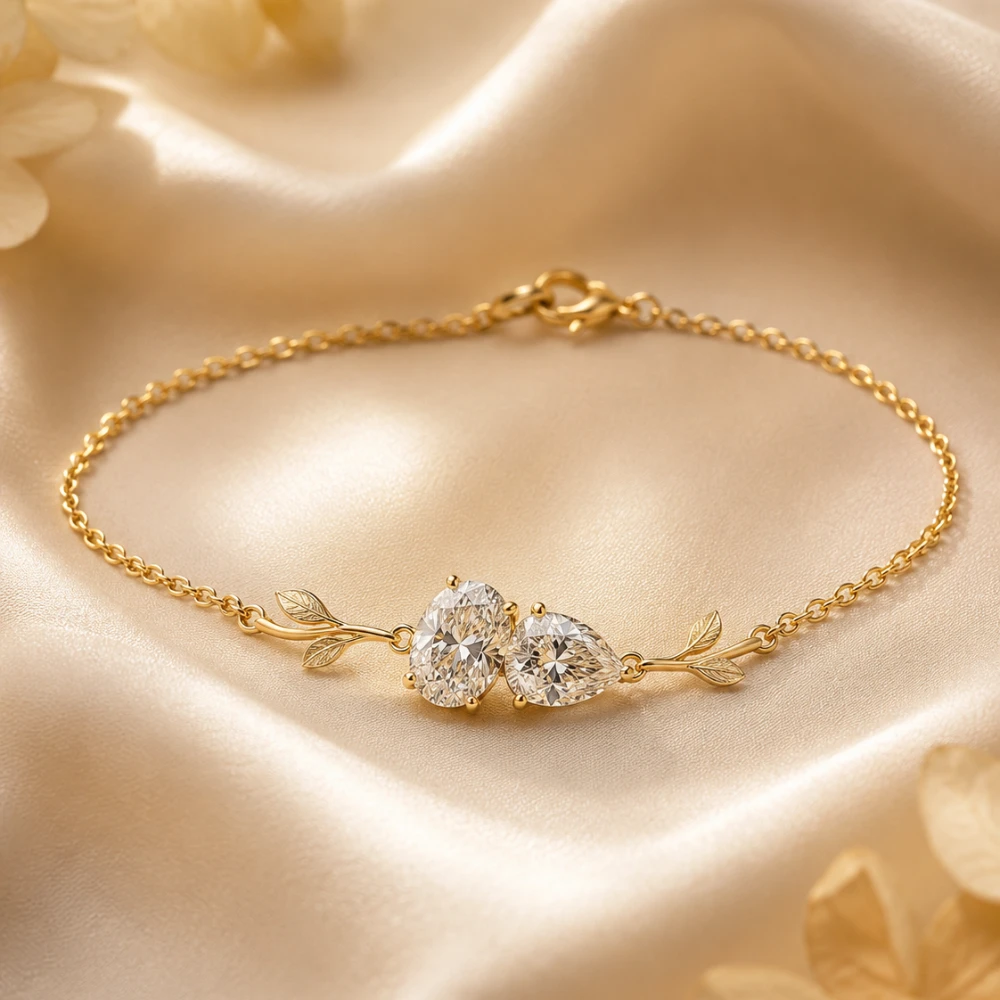 The Toi et Moi Bracelet — Dua Batu Berdampingan · Toi et Moi