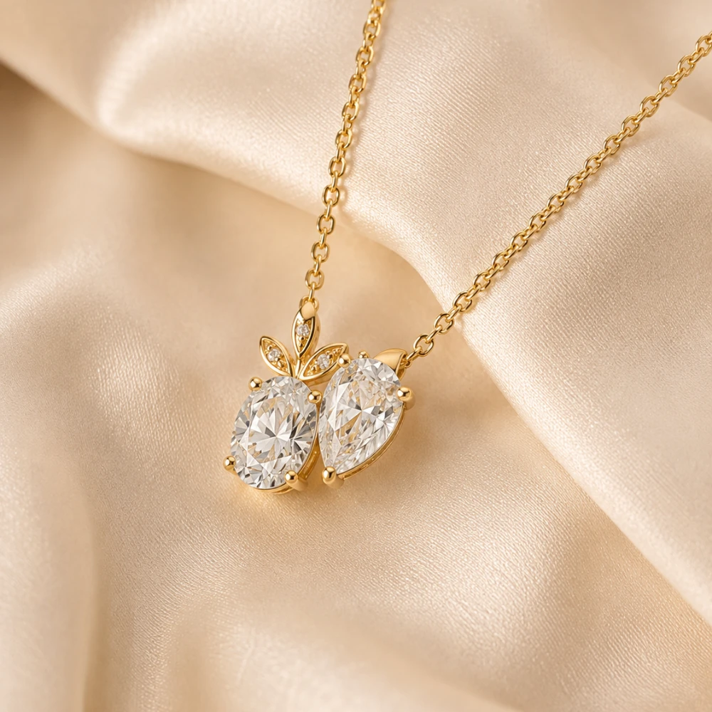 The Toi et Moi Pendant — Oval + Pear · Toi et Moi